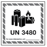 UN 3480 marker