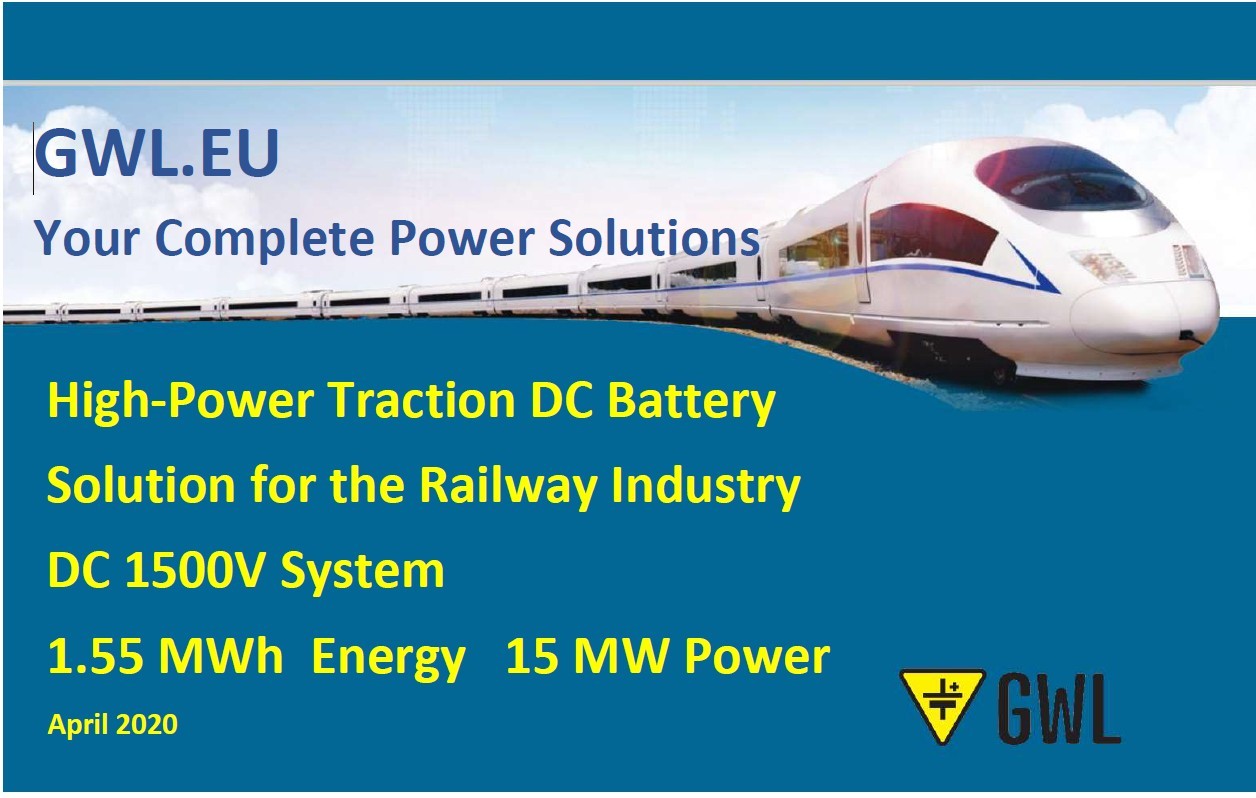 High-Power Traction DC Battery - Solution for the Railway Industry