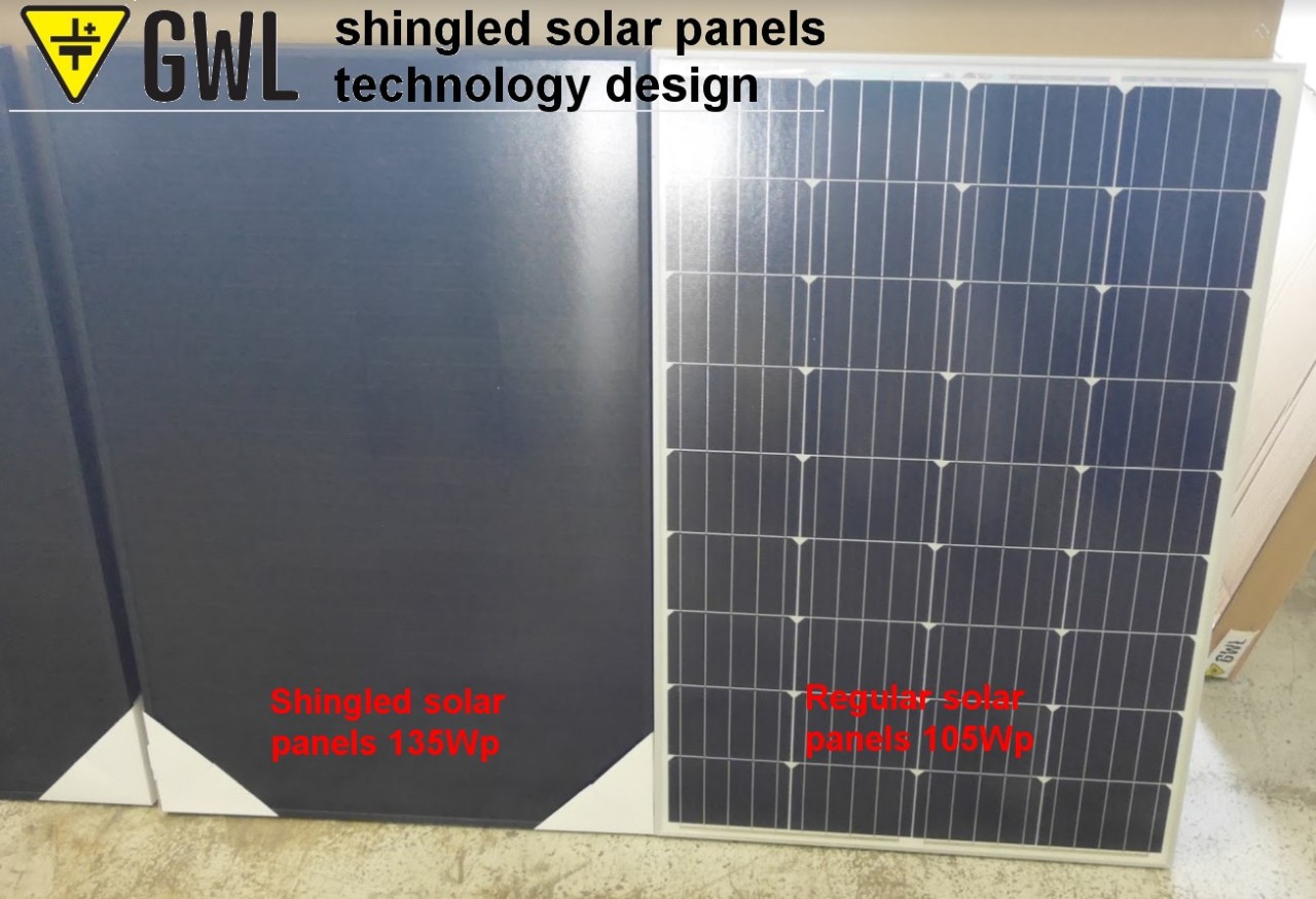 The Elerix Shingled Solar Panels 135Wp 