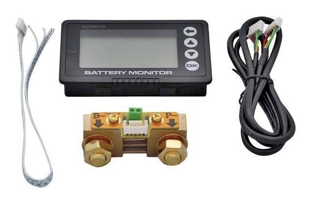 BC16 - LiFePo4 Battery Monitor/Energy Meter + Shunt 350A, 8V-120V